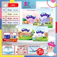 HeyBaby Diaper Pants Kids Super Soft  Lampin Jenis Seluar Pakai Buang (1 Pack & 6 Pack)
