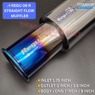 ❤‍🔥READY STOCK❤‍🔥REGU 06 R STRAIGHT FLOW MUFFLER EXHAUST
