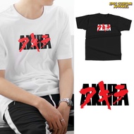 Akira Japanese Anime Logo Print Graphic Tee 100% Cotton Unisex T-Shirt Tshirt Baju Kapas Sejuk