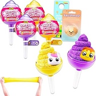 Zuru Oosh Cotton Candy Cuties Mystery Toys for Kids - Bundle with 4 Fluffy Slime Mystery Capsules Pl