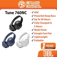 JBL TUNE 760NC Wireless Over-Ear ANC Headphones with Built-in Microphone