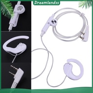 ❖Dreamlandss❖  2 Pin Earpiece Headset Earpiece Headset PTT MIC for BAOFENG KENWOOD HYT Radio