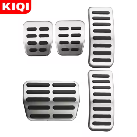 Stainless Steel Car Gas Brake Pedals MT/AT Pedal Cover for Seat Ibiza 6K 6L 6J Skoda Fabia VW Polo 9