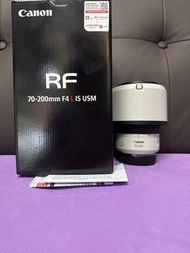 剛剛九月買  全新一樣 全套有盒 ( 香港行貨有保2027-9)  Canon RF 70-200 70-200mm F4 IS USM EOS R RP R5 R6