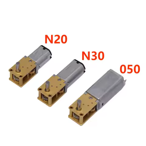 Micro 050 N30 N20 Worm Gear Motor DC 3V 5V 6V 9V 12V 4-762rpm Slow Speed High Torque 7-Shape All Met