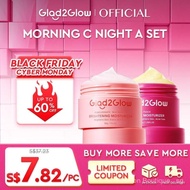GIad2GIow Morning C Night A Set | Pomegranate Niacinamide Day Moisturizer 30g + Peach Retinol Night 