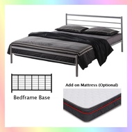 Modern Looking Queen Size Metal Bed Frame Bedframe / Add-on Mattress Available (Assembly Included)