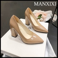 MANXIXI Thời Trang Phụ Nữ Cao Gót 3.93 Inches Đẹp Dép Làm Việc Giày (Kích Thước 35-43)