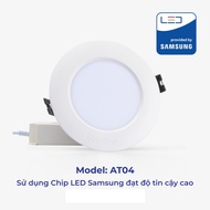 Đèn LED âm trần Rạng Đông 7W Փ90 SAMSUNG chipLED AT04