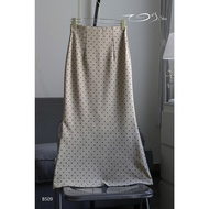 Vis Store - SINCE fishtail skirt with black polka dots and thick umi elastic