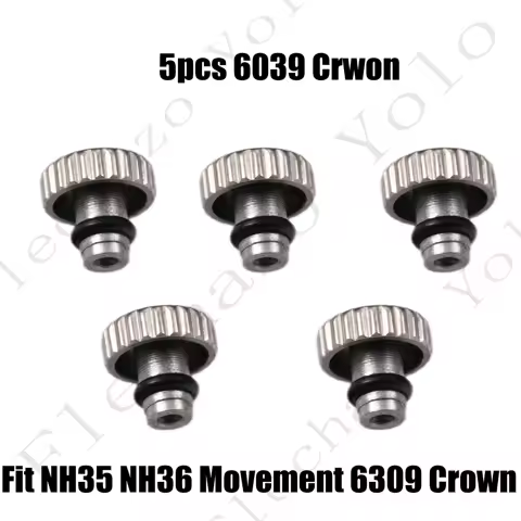 Watch Stainless Steel Crown Fit NH35 NH36 Movement Accessories Replacement Spare Parts For Seiko 630