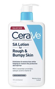 CeraVe - CeraVe SA乳液，適合粗糙和凹凸不平的皮膚| 19盎司|維生素D，透明質酸，水楊酸和乳酸水|無香料-平行進口