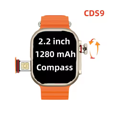 S9 Ultra Android Smart Watch 4G WIFI Smartwatch With 2.2 inch Amoled 448*528 GPS HD Camera Google Pl