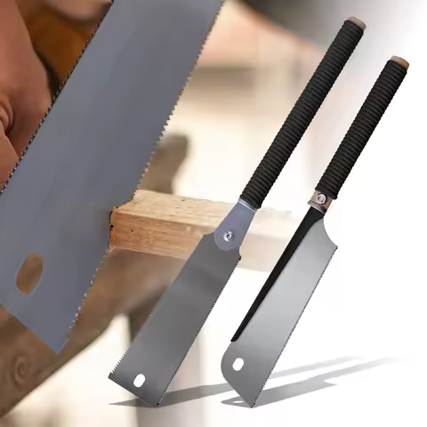 Japanese Pull Saw SK5 Steel Hand Saw with 9.3 Inch Flexible Blades of 6-10/17 TPI Double Edge Flush 