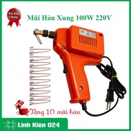 Mỏ hàn xung Bách Khoa 100W 220V loại tốt TẶNG 10 mũi hàn xung mỏ hàn chì điện tử bảo hành 03 tháng
