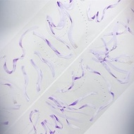 OKMT新七天貼紙手帳膠帶 絲帶紫-PET無特油-6cm*5m-100cm循環