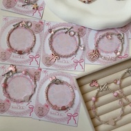 Coquette Bracelet in pink by laviinianco