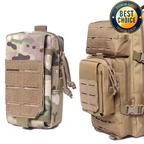 1000D Tactical MOLLE EDC Pouch Hunting Survival First Aid Bag Outdoor Men EDC Tool Pack Travel Campi