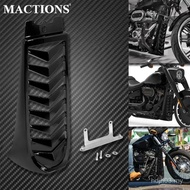 Penutup Radiator Bawah Depan Motosikal Spoiler Fairing Chin Hitam Untuk Harley Softail Street Bob Br