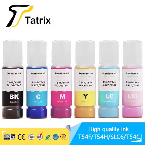 Tatrix For Epson T54H 54H ink Compatible Color Water Based Bottle Refill Bulk Inkjet Ink for Epson S