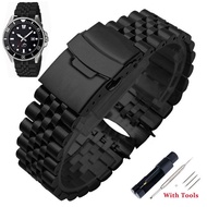 Zhangeer สายรัดข้อมือแท่งสแตนเลสสตีลสำหรับ Casio MDV106-1A MDV-107 MTP-VD01 MDV-106D สแตนเลสอุปกรณ์น