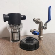 S60X6 1/2-way 1000 Liter IBC Tank Tap Adapter Nipple Garden Hose Quick Connect Faucet Alloy Tank Val