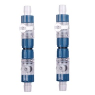 [themremain]-2pcs 16mm Aquarium Filter Water Hose Flow Control Double Tap Quick Release Connector Fi