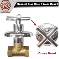 Bathroom shower brass stop cock conceal stopp cock tembaga bilik mandi stop cock dalam dinding temba