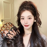 Hair pin - large wavy glossy plastic hairband (imported product) Hot trend hair pin for styling