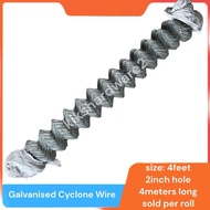 Cyclone Wire 4feet 2x2x4meters roll fence galvanised chain-link guard rail wire mesh chain wire DIY