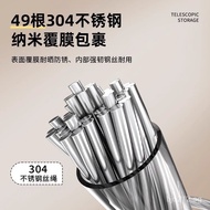 No-Drill Heavy-Duty Balcony Clothesline Bathroom Retractable Quilt Outdoor Invisible Clothes Rack St