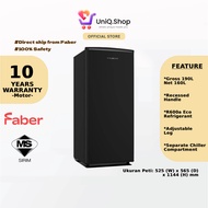 Faber Single Door Refrigerator 160L | LUSSO 191BK (Fridge One Door Hotel Peti Ais Sejuk Kecil)