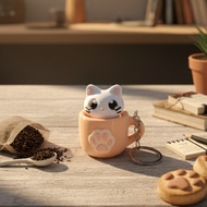 GANTUNGAN Finedge - Keychain - Fidget Clicker Cat Table Decoration