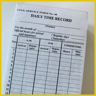 ◿ ▪ ▨ ,Daily Time Record DTR  FORM 48 - VANDA (500pcs)