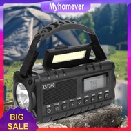 [MYHO] 10000mAh Emergency Hand Crank Radio Solar AM FM NOAA Weather Radio Flashlight