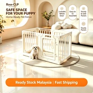 【Ready Stock】Transparent Dog Fence Pet Indoor Dog Cage Small Medium Dog Fence Teddy Acrylic Fence HD