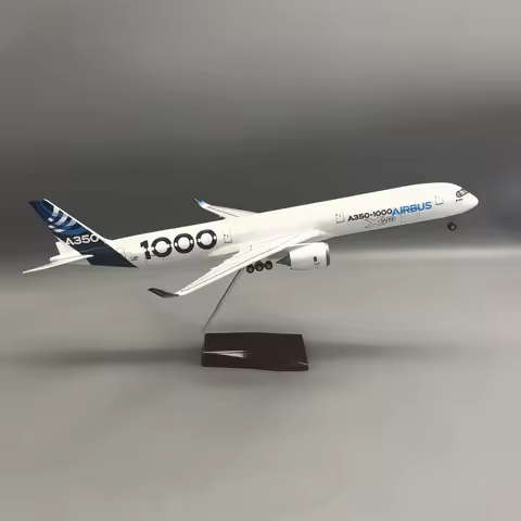 1/157 Scale 47CM Aircraft Air-bus A350-1000 Prototype Airline Adults Fun Plane Model Collectible Min