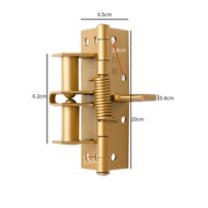 【CW】 1PCS 4 inches Invisible Door Hinge Closing function Closer Positioning with 8 Screws