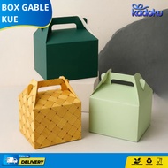 Gable Box Hampers Souvenir Gift Pack Snack ThickIVORY 16 x 16 x 12.5 cm