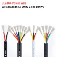 UL2464 Multi-Core Power Wire 16-28AWG 2 -10 Cores Black/white Insulated Soft Copper Signal Control