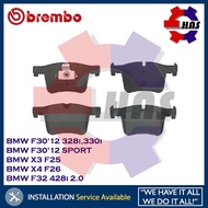 Brembo Front Brake Pad BMW F30'12 328i,330i,BMW F30'12 SPORT,BMW X3 F25,X4 F26,BMW F32 428i 2.0