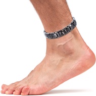 Elegant Titanium Magnetic Anklet for Men and Women - Adjustable Bracelet Length with Sizing Tool for