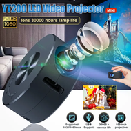 【จัดส่งที่รวดเร็ว】YT200 โปรเจคเตอร์ โปรเจคเตอร์มือถือ MINI projector สนับสนุน 1080P โปรเจ็กเตอร์ เครื่องฉายหนัง โปรแจ็คเตอร์ Support wired same-screen mobile phone