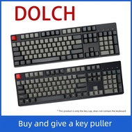 keycaps DOLCH Key Cap PBT Positive Sideengraved 87/108 Key Transparent Thickening Sublimation IKBCmx