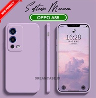 [SM] SOFTCASE MACARON POLOS CAMERA PROTECT FOR OPPO A55 TERBARU - SOFT CASE MACARON OPPO A55 - KESIN