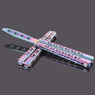 Balisong Folding Knife Trainer Stainless Steel Training Practicality Acrylic New Fashion Jewelry Acc