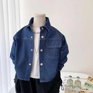 [Hi Baby] 1-12 Y Boys Denim Jacket Spring Autumn Children's Workwear Shirt Jacket Thin Lapel Baby Sh