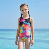 ZOKE Girls One-Piece Swimsuit Chlorine Resistant Durable Professional Training Competitive Swimwear 