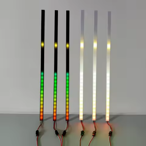 Music Rhythm Spectrum LED Bar Kit DC5V Black/White Individually Addressable 5050 RGB Light 60LEDs/m 