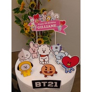 ❈✆BTS BT21 Cake Topper Set